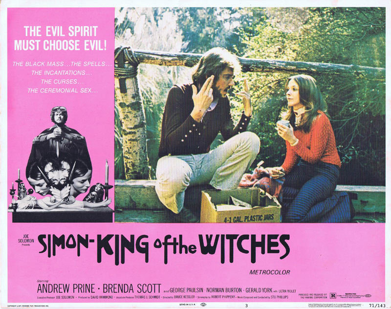 SIMON KING OF THE WITCHES Lobby card 3 Horror