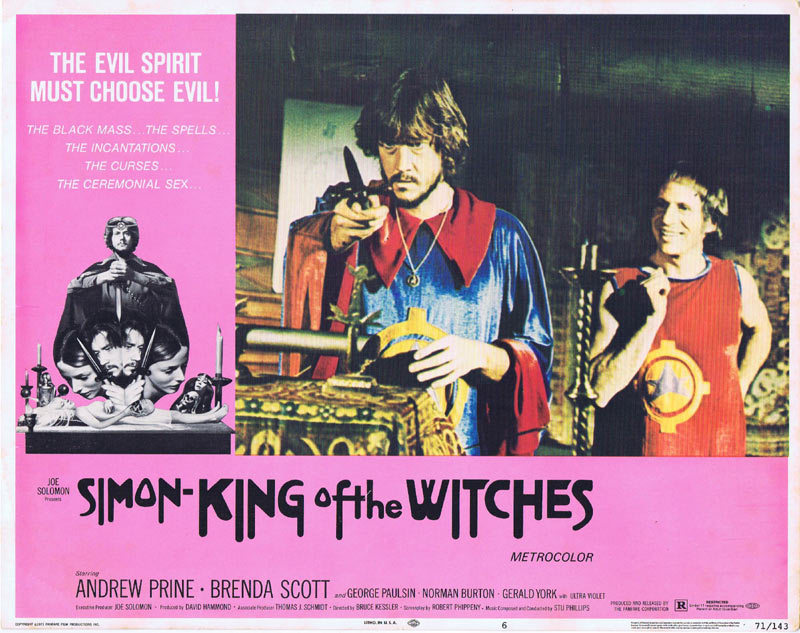 SIMON KING OF THE WITCHES Lobby card 6 Horror