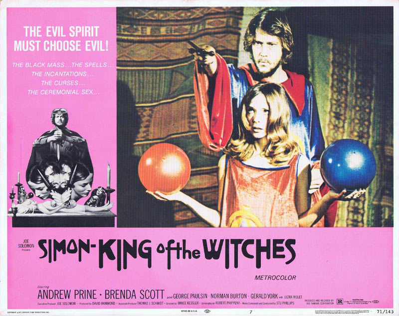 SIMON KING OF THE WITCHES Lobby card 7 Horror