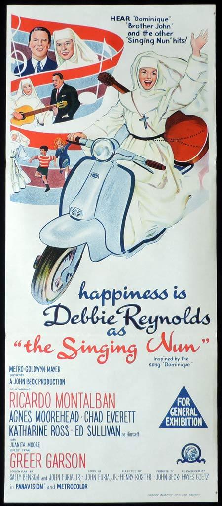THE SINGING NUN Original Daybill Movie Poster Debbie Reynolds