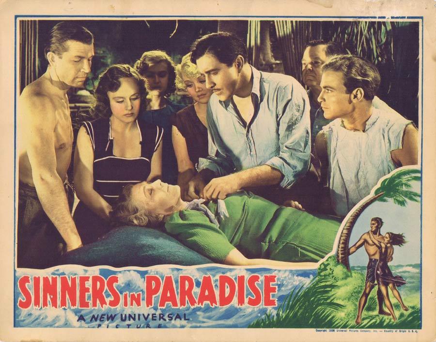 SINNERS IN PARADISE Lobby Card 1938 Madge Evans