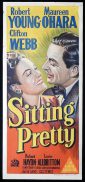 SITTING PRETTY Original Daybill Movie poster Richard Travis Virginia Christin