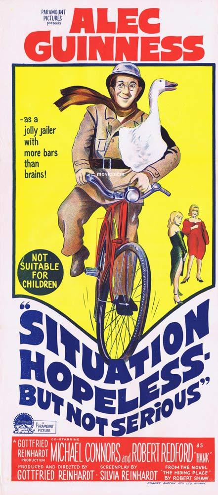 SITUATION HOPELESS BUT NOT SERIOUS Movie Poster 1965 Alec Guinness daybill