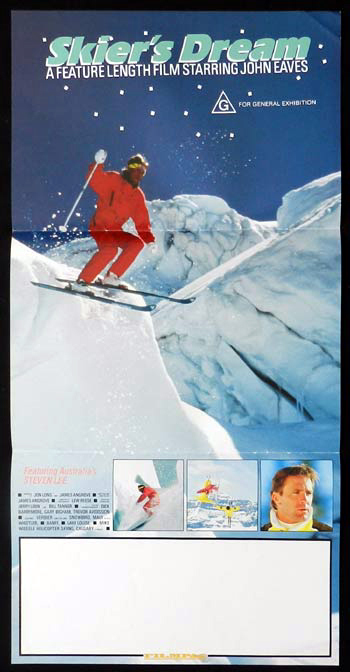 SKIER’S DREAM John Eaves Snow Ski RARE Daybill Movie poster