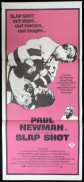 SLAP SHOT Original Daybill Movie Poster Paul Newman Ice Hockey