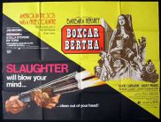 SLAUGHTER/BOXCAR BERTHA '72-Double Bill British Quad