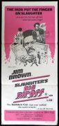 SLAUGHTER'S BIG RIP OFF Original Daybill Movie Poster Blaxploitation Jim Brown