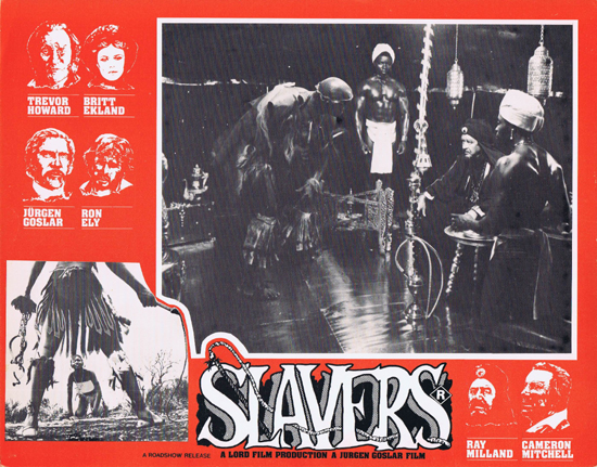 SLAVERS Lobby Card 1 Ray Milland Trevor Howard Britt Ekland