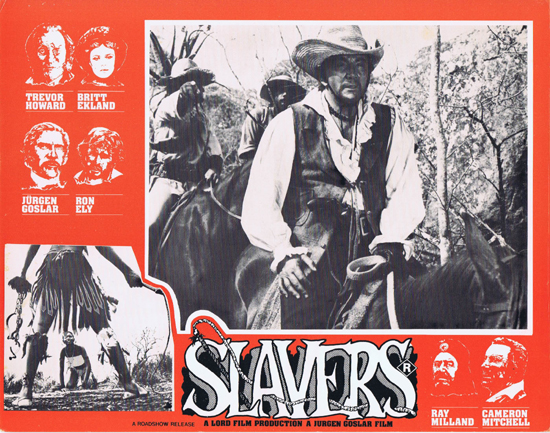 SLAVERS Lobby Card 2 Ray Milland Trevor Howard Britt Ekland