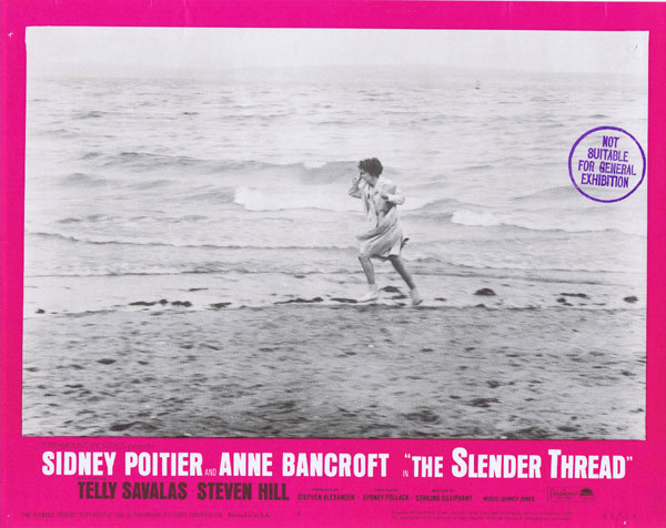 THE SLENDER THREAD Original Lobby Card 3 Ann Bancroft