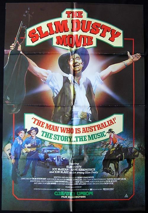 SLIM DUSTY Movie, The 1984 Country Music ORIGINAL One Sheet Movie poster