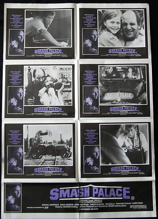 SMASH PALACE ’81 Bruno Lawrence Movie RARE Photo sheet poster