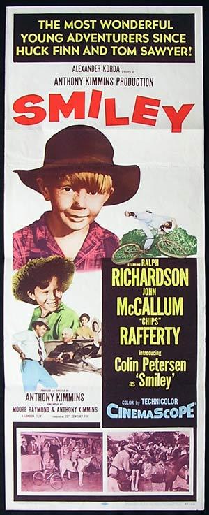 SMILEY 1957 Colin Petersen CHIPS RAFFERTY US Insert Movie Poster