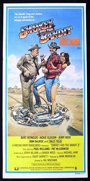 SMOKEY AND THE BANDIT RIDE AGAIN Daybill Movie Poster Burt Reynolds