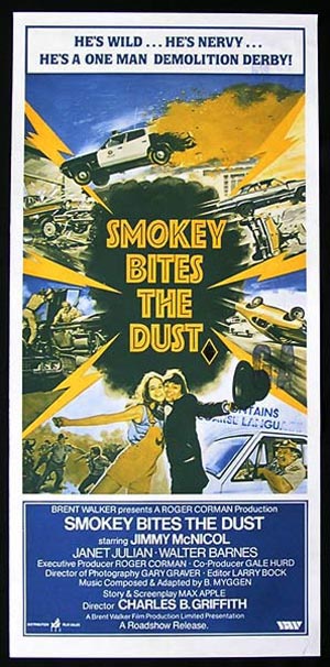 SMOKEY BITES THE DUST Australian Daybill Movie poster