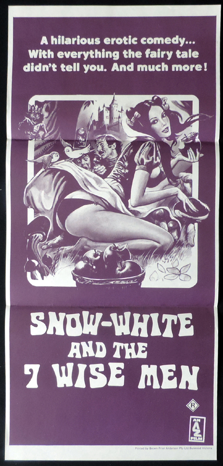 SNOW WHITE AND THE SEVEN WISE MEN Original Australian Daybill Movie poster Sexploitation