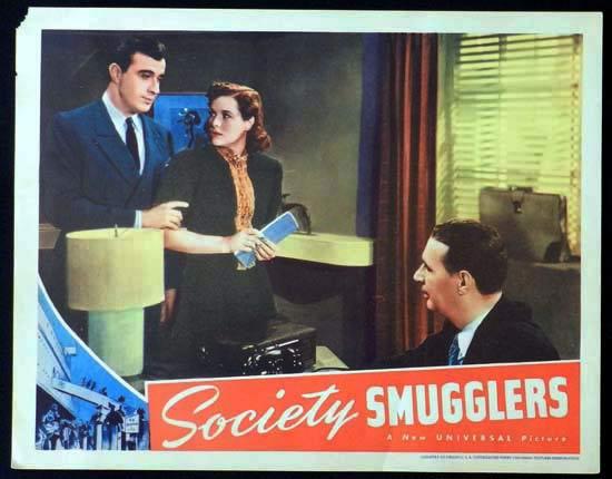 SOCIETY SMUGGLERS 1939 Film Noir Lobby Card 1