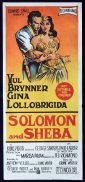 SOLOMON AND SHEBA Original Daybill Movie Poster Gina Lollobrigida