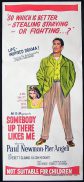 SOMEBODY UP THERE LIKES ME Robert Wise PAUL NEWMAN Movie Poster 1960sr