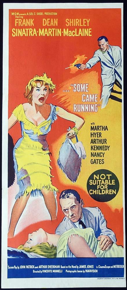 SOME CAME RUNNING Original daybill Movie poster Frank Sinatra