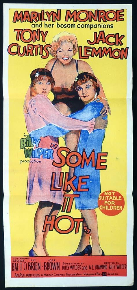 SOME LIKE IT HOT Marilyn Monroe Daybill Movie Poster