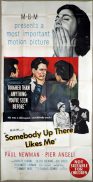 SOMEBODY UP THERE LIKES ME Original 3 Sheet Movie Poster Paul Newman Rocky Graziano