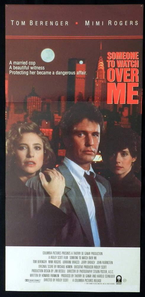 SOMEONE TO WATCH OVER ME Original Daybill Movie Poster Tom Berenger Mimi Rogers