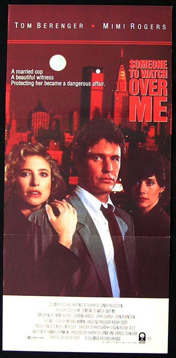 SOMEONE TO WATCH OVER ME Original Daybill Movie Poster Tom Berenger Ridley Scott