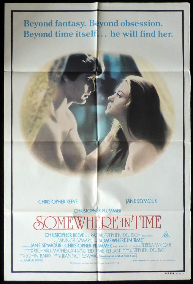 SOMEWHERE IN TIME One Sheet Movie Poster Jules Christopher Reeve