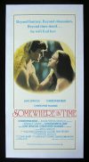 SOMEWHERE IN TIME 1980 Christopher Reeve LINEN BACKED daybill Movie poster
