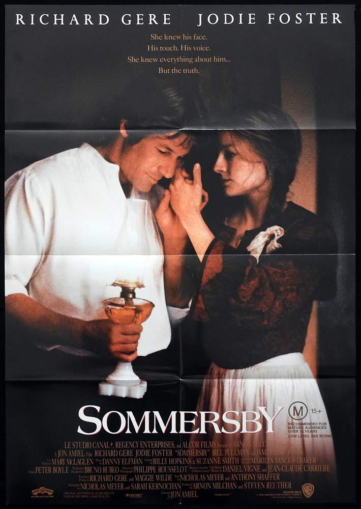 SOMMERSBY One sheet Movie Poster Richard Gere Jodie Foster