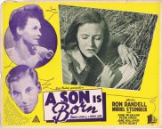 A SON IS BORN Lobby Card 3 1946 Muriel Steinbeck Australian Cinema