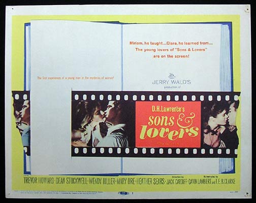 SONS AND LOVERS 1960 D.H.Lawrence Title Lobby Card Dean Stockwell Trevor Howard