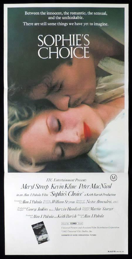 SOPHIE’S CHOICE Original Daybill Movie Poster Meryl Streep