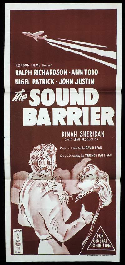 THE SOUND BARRIER Daybill Movie Poster Ralph Richardson Ann Todd