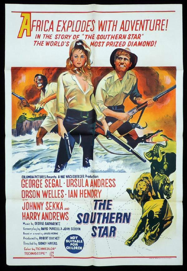 SOUTHERN STAR One Sheet Movie Poster Ursula Andress in Africa