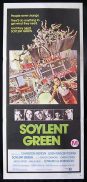SOYLENT GREEN Original daybill movie poster Charlton Heston
