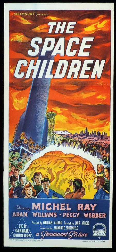 THE SPACE CHILDREN Original daybill Movie poster Richardson Studio Sci FI