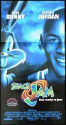 SPACE JAM Original Australian Daybill Movie poster Bugs Bunny Michael Jordan