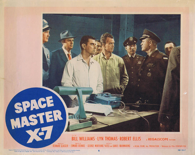 SPACE MASTER X-7 Lobby card 8 Bill Williams Sci Fi