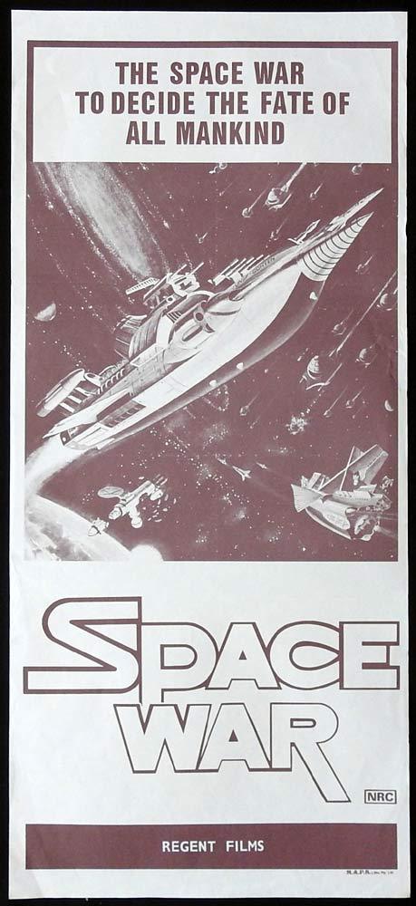 SPACE WAR aka WAR IN SPACE Original Daybill Movie Poster Japanese Sci Fi