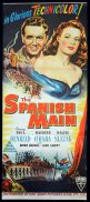 SPANISH MAIN 1945 Paul Henreid ORIGINAL Daybill Movie poster