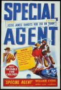 SPECIAL AGENT Original One sheet Movie Poster WILLIAM EYTHE George Reeves