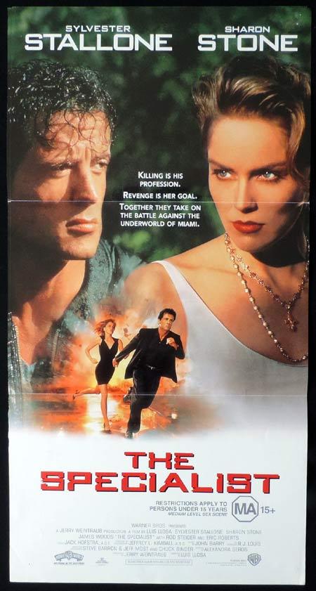 THE SPECIALIST Daybill Movie Poster Sylvester Stallone Sharon Stone