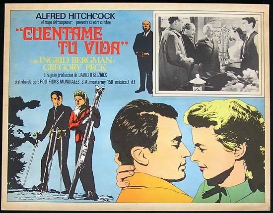 SPELLBOUND Mexican Lobby card 1945 Alfred Hitchcock Bergman Peck