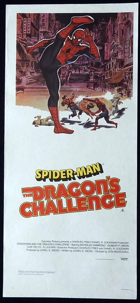 SPIDER-MAN THE DRAGON’S CHALLENGE Original Daybill Movie Poster Nicholas Hammond Spiderman