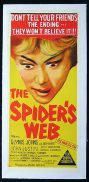 SPIDER'S WEB Glynis Johns Jack Hulbert Agatha Christie LINEN BACKED Daybill Movie poster