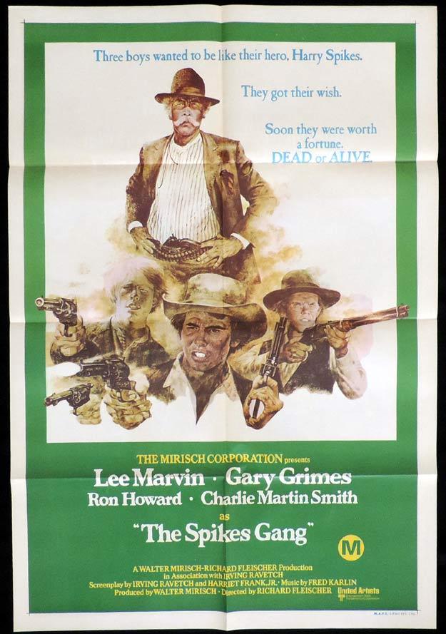 THE SPIKES GANG One Sheet Movie Poster Lee Marvin Ron Howard