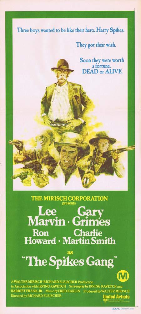 THE SPIKES GANG Original Daybill Movie poster Lee Marvin Gary Grimes