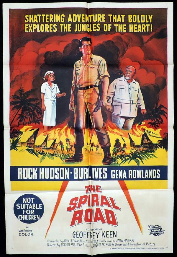 THE SPIRAL ROAD One Sheet Movie Poster Rock Hudson